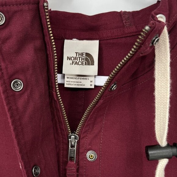 The North Face Shipler Full Zip Hoodie Womens Size Medium Deep Garnet Red - Picture 10 of 16